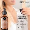 IQ Natural Castor Oil for Eyelashes, Eyebrow and Eyelash Growth Serum, 100% Pure Cold Pressed Organic Castor Oil, Eyelash Serum Conditioner, Lash Serum Growth Hair Oil Treatment, Brow Growth Serum