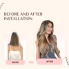 KiiKiiGirl Virgin Microlink Hair Extensions - Human Hair,20inch Micro link Hair Extensions Human Hair Micro Beads Hair Extensions Human Hair Chocolate Brown to Caramel Blonde 30G/Pack