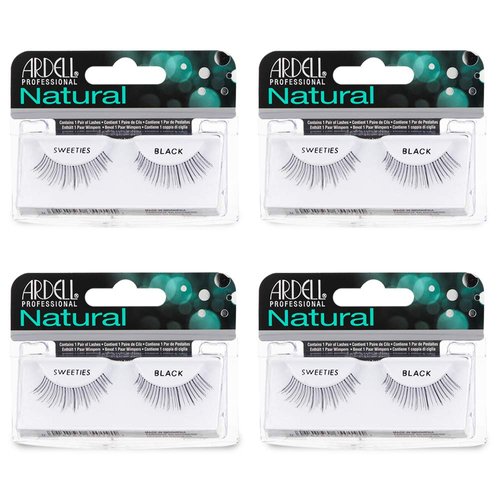 Ardell Natural Lashes False Eyelashes Sweeties Black (4 pack)