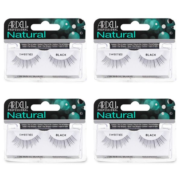 Ardell Natural Lashes False Eyelashes Sweeties Black (4 pack)