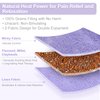 SuzziPad Heating pad Microwavable, 6.5x12” Reusable Heat Pads for Pain Relief, Moist Heating Pads for Cramps, Muscle Ache, Joints, Back Pain, Neck, Shoulder, Warmer Heat Pack (Purple)