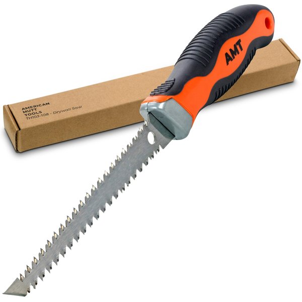 AMERICAN MUTT TOOLS Double Sided Drywall Saw – 6" Drywall Jab Saw with Ergonomic Grip – Drywall Cutting Tool, Sheetrock Knife, Keyhole Saw, Sheetrock Saw, Dry Wall Saw, Key Hole Saw, Jab Saw Drywall