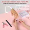 Silicone Practice Hand for Acrylic Nails - Soft Touch Liquid Silicone - Flexible Realistic Nail Mannequin Hand Practice for Training
