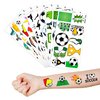 104 PCS Soccer Ball Temporary Tattoos Themed Birthday Party Decorations Favors Supplies Decor Funny Football Sports Player Tattoo Stickers Gifts For Game Boys Girls Class School Prizes Carnival