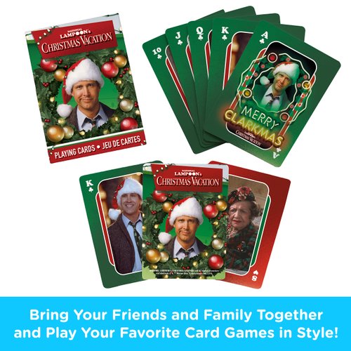 AQUARIUS Christmas Vacation Playing Cards - Themed Deck of Cards for Your Favorite Card Games - Officially Licensed National Lampoon Merchandise & Collectibles