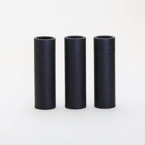 1 OZ Black Kraft Paperboard Cosmetic/Lotion/Lip Balm/Deodorant Tubes (100)