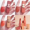 LAMUSELAND Semi Matte Velvet Lipstick, Long Lasting Waterproof Long Wear Lip Stain,Lip Makeup for Womman.(23087)
