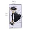 WEDDINGHELPER Jade Roller and Gua Sha Set: Facial Beauty Tools, Face Roller Skin Massager for Fac, for Skin Care Routine (Black)
