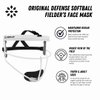 RIP-IT Original Defense Softball Face Mask | Lightweight Protective Softball Fielder's Mask | Youth | Scarlet