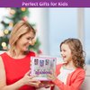 PracticeJQDEN Ice Cream Girl Diamond Painting Kits, 5D Gem Art for Kids DIY Paint-by-Number Kits with Frame Arts and Crafts Dots Kits for Kids Christmas Birthday Gifts for Girls Ages 6-12