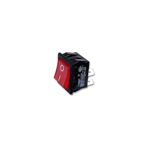 ARCOLECTRIC SWITCHES C1353ATNAN ROCKER SWITCH, DPST, 16A, 250VAC