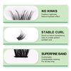 Lashsure Self Adhesive Eyelash Clusters Kit - Natural Black, Reusable False Eyelashes Kit for Women, Easy to Apply, Lightweight & Natural Looking (MF10-2)
