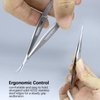 XGIZMOO Cuticle Scissors Extra Fine Curved Professional Ultra Sharp Precise Pointed Tip Cuticle Trimmer Cutter for Hang Nails,Eyebrow,Eyelash,and Dry Skin