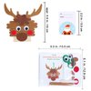 Winlyn 32 Sets Christmas Craft Kits Winter Crafts DIY Popsicle Stick Christmas Ornaments Decorations Art Sets Craft Sticks Christmas Foam Stickers for Kids Holiday Classroom Activities Party Favors