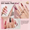 MEFA 35 Pcs Gel Nail Polish Set, 32 Colors All Seasons Collection Gel Nail Polish Kit with Base Coat No Wipe Glossy&Matte Top Coat Blue Red Pink Nail Art Manicure DIY Salon Home Gifts for Women Girls
