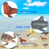 SCAHOW 24pcs Sea Creature Figurines - Realistic Ocean Animal Figures with Sharks, Whales & Octopus - Great for Easter Egg, Cake Topper & Gift
