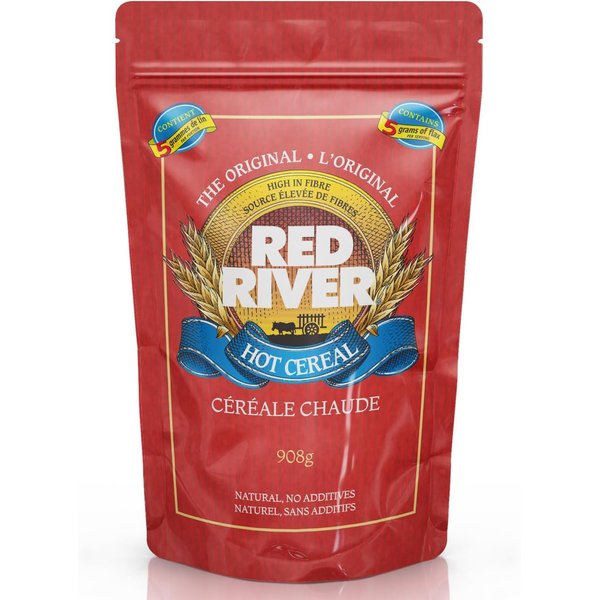 Red River Cereal - Cracked Wheat Hot Cereal (2lbs / 908g) Made in Canada at Arva Flour Mills - All Natural, No-Additives (1-Pack)
