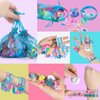Eunvabir 128 Pcs Mermaid Party Favors for Kids, Mermaid Themed Birthday Party Decorations Toys for Girls, Mermaid Goodie Bag Pinata Basket Stuffers Fillers Hair Accessories Gifts Supplies for Classroom Prizes