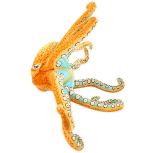 LERORO Realistic Stuffed Marine Animals Soft Plush Toy Octopus Orange (21.6 Inch,55CM)