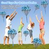 Catcan 12 Pcs Parachute Toy, Camo Blue Parachute Men Toy Tangle Free Throwing Hand Throw Outdoor Flying Gifts Paratrooper Toy No Battery nor Assembly Required (Blue)