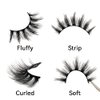 Brieve 18mm 5 Pairs 3D False Eyelashes Pack Fluffy Thick Curled Faux Mink Lashes Strip Lash Natural Look Makeup Tools(3DX05)