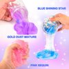 3 Pack Clear Slime, Crystal Slimes, Includes Cute Slime Charms, Scented Slime Kit Party Favors for Girls Boys, Super Soft Slime Bulk Toys for Kids