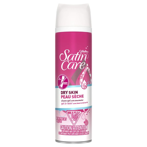 Gillette Satin Care Dry Skin Shaving Gel, 7 oz