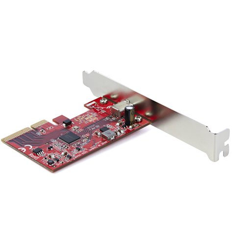 StarTech.com 1-Port USB 3.2 Gen 2x2 (20Gbps) PCIe Card - USB-C SuperSpeed PCI Express 3.0 x4 Host Controller Card - USB Type-C PCIe Add-On Adapter Card - Expansion Card - Windows & Linux (PEXUSB321C)