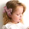 24 PCS Baby Girls Hair Bows Clips 4.5 inch Alligator Clips Tiny Barrettes Accessories for Fine Hair Infants Toddler Kids (One Size, Velvet bows)