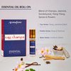Aromafume Nag Champa Essential Oil Roll-On Blend 3 x 6ml / 3 x 0.2 Fl Oz | Made with Sandalwood, Jasmine, Ylang Ylang & Champa flower extracts | Ideal for meditation & rituals | Pure Oil