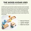 AVDAR Wooden Dollhouse Furniture and Accessories Set, 18 Pcs Miniature Doll House Furniture with Wood Dolls for Bedroom/Living Room/Dining Room Pretend Play Furniture Toys for Kids Boys Girls Age 3+