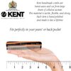 Kent Set of Combs, 81T Small Beard and Mustache Comb, FOT All Fine Pocket Comb, and PF22 Hair Brush and Beard Brush, Beard and Mustache Grooming Kit for Travel and Home Beard Care, Made in England