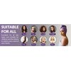 Radiant Queen -100% Cotton T-Shirt Hair Towel (Violet)+ Reduce Breakage, Frizz & Tangles + Perfect for Plopping and Curly Hair Care + Zero Microfiber + Soft + Turban Hair Wrap