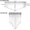 PearAge Beaded Triangle Sheer Valance Curtains for Living Room,Rod Pocket Farmhouse Window Valance, Bead Trim Tassel Voile Sheer Curtain Valance for Bedroom Bathroom Cafe 51x24 Inches (Ivory) 1PC