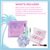Petite ’N Pretty Dream in Color Makeup Set for Kids, Teens, Tweens - 3-in-1 Eye & Cheek Palette (Blush, Eyeshadow, Highlighter) with Brush, Lip Gloss Balm, Feather Stretch Mascara & Satin Scrunchie