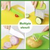 13 Pieces Montessori Kitchen Tools for Toddlers-Kids Cooking Sets Real-Toddler Safe Knives Set for Real Cooking with Plastic Toddler Safe Knives Crinkle Cutter Kids Cutting Board