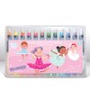 The Piggy Story Glitter Gel Crayons, Set of 12 Crayons in Dancing Star Design