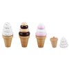 Mamamemo wooden ice cream cones set 4 pieces