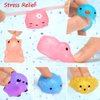 LUDILO Mochi Animal Squishies Toys 2nd Generation Glitter Mochi Squishy 28pcs Random Kawaii Mini Squishies Party Favors for Kids Unicorn Cat Panda Class Prizes Birthday Gifts Stress Relief Toy