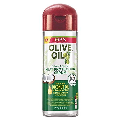 Ors Olive Oil Serum Silken & Shine Heat Protection 6 Ounce (177ml) (2 Pack)