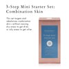 Bioelements 3-Step Mini Starter Set: Combination Skin - Includes Flash Foam Cleanser, Equalizer Toner & Absolute Moisture Moisturizer - Vegan, Gluten Free - Never Tested on Animals