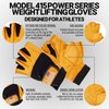 Schiek Sports Model 415 Power Series Weight Lifting Gloves - Small - Brown