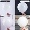 PartyWoo White Balloons, 100 pcs White Different Sizes Pack of 18 12 10 5 Inch White Balloon Arch Kit Balloon Garland for Birthday, Graduation, Wedding, Anniversary Party Decorations, White-Y13