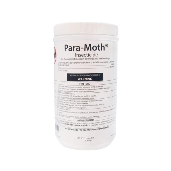 Mann Lake para-Moth, Bee Super Wax Moth Treatment, Protection for Your Bee Equipment, Preserve Hive Quality, Maximize Seasonal Productivity, 1 Lb Canister