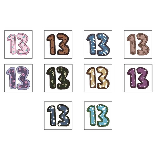 13 Temporary Tattoo,13 Tattoo,Hand tattoo,TS Tour Accessories,Removable Tattoos Number 13 for Concert Accessories for Swifties Gifts (Medium, Count, 30)