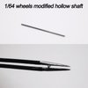 20 Set 1/64 Scale Wheels Modified Hollow Shaft & Mushroom Nails Suitable for 1 64 Scale Diecast Cars DIY Tires (Each Set Contains 2 Hollow Shafts and 4 Mushroom Nails) (1.18in/30mm)