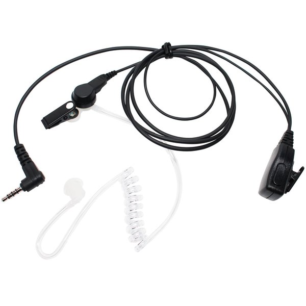 Upstart Battery Replacement for Yaesu/Vertex VX-5R FBI Earpiece with Push to Talk (PTT) Microphone - Acoustic Earphone Compatible with Yaesu/Vertex VX-5R Radio - Headset for Security and Surveillance