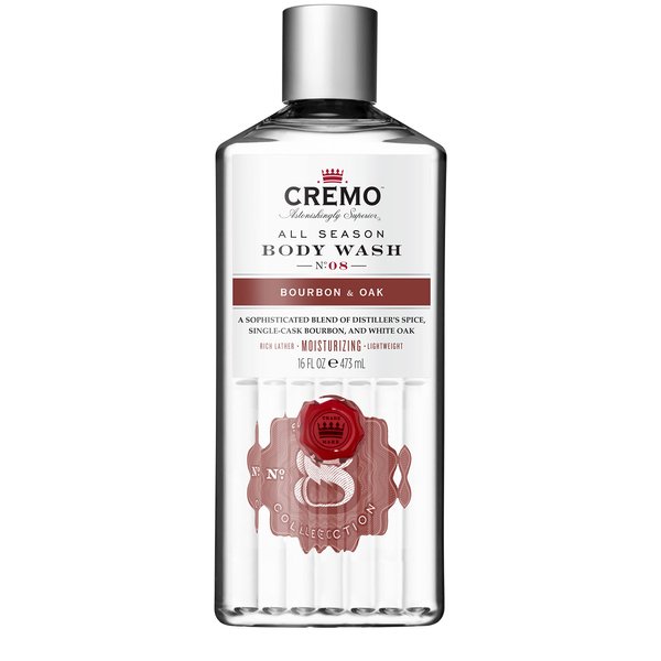 Cremo All Season Body Wash, Bourbon & Oak, 16 Ounce (Pack of 3)