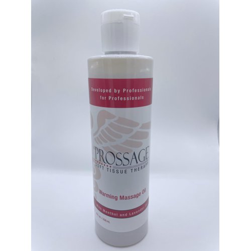Prossage Heat Warming Relief Massage Oil for Therapuetic Massages, Deep Tissue Massages, and Aromatherapy, Topical Reliever, 8 Ounce Bottle