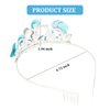 AMCAMI Mermaid Crown Seashell Mermaid Headbands For Women Fish Scale Hair Accessory Little Mermaid Party Decorations Birthday Girl Headband Mermaid Birthday Outfit Mermaid Costume